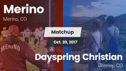 Matchup: Merino vs. Dayspring Christian  2017