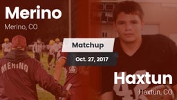 Matchup: Merino vs. Haxtun  2017
