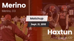 Matchup: Merino vs. Haxtun  2018