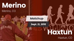 Matchup: Merino vs. Haxtun  2018