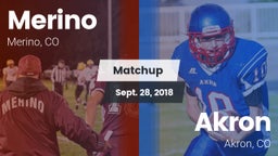 Matchup: Merino vs. Akron  2018