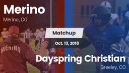 Matchup: Merino vs. Dayspring Christian  2018