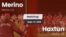 Matchup: Merino vs. Haxtun  2019
