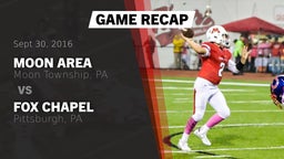 Recap: Moon Area  vs. Fox Chapel  2016