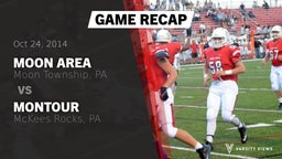 Recap: Moon Area  vs. Montour  2014