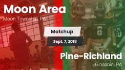 Matchup: Moon Area High vs. Pine-Richland  2018