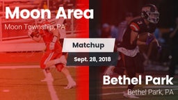 Matchup: Moon Area High vs. Bethel Park  2018