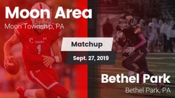 Matchup: Moon Area High vs. Bethel Park  2019