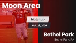 Matchup: Moon Area High vs. Bethel Park  2020