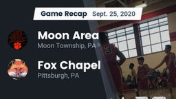 Recap: Moon Area  vs. Fox Chapel  2020