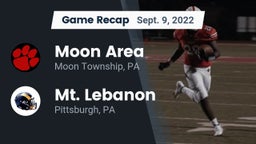 Recap: Moon Area  vs. Mt. Lebanon  2022