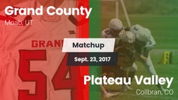 Matchup: Grand County vs. Plateau Valley  2017
