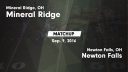 Matchup: Mineral Ridge vs. Newton Falls  2016