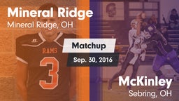 Matchup: Mineral Ridge vs. McKinley  2016