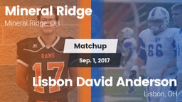 Matchup: Mineral Ridge vs. Lisbon David Anderson  2017