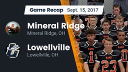 Recap: Mineral Ridge  vs. Lowellville  2017