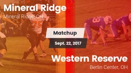 Matchup: Mineral Ridge vs. Western Reserve  2017