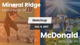 Matchup: Mineral Ridge vs. McDonald  2017