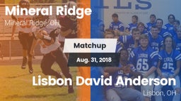 Matchup: Mineral Ridge vs. Lisbon David Anderson  2018