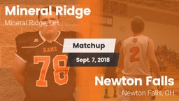 Matchup: Mineral Ridge vs. Newton Falls  2018