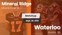 Matchup: Mineral Ridge vs. Waterloo  2018