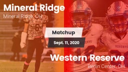 Matchup: Mineral Ridge vs. Western Reserve  2020