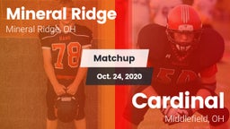 Matchup: Mineral Ridge vs. Cardinal  2020