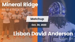Matchup: Mineral Ridge vs. Lisbon David Anderson  2020