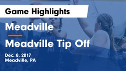 Meadville  vs Meadville Tip Off Game Highlights - Dec. 8, 2017