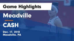 Meadville  vs CASH Game Highlights - Dec. 17, 2018
