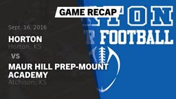 Recap: Horton  vs. Maur Hill Prep-Mount Academy  2016