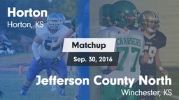 Matchup: Horton vs. Jefferson County North  2016