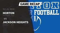 Recap: Horton  vs. Jackson Heights  2016