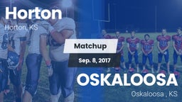 Matchup: Horton vs. OSKALOOSA  2017