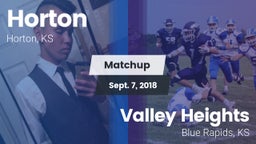 Matchup: Horton vs. Valley Heights  2018