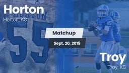 Matchup: Horton vs. Troy  2019