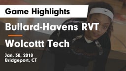 Bullard-Havens RVT  vs Wolcottt Tech  Game Highlights - Jan. 30, 2018