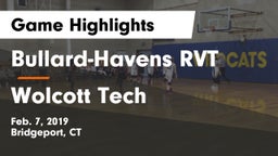 Bullard-Havens RVT  vs Wolcott Tech Game Highlights - Feb. 7, 2019