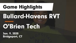 Bullard-Havens RVT  vs O'Brien Tech Game Highlights - Jan. 9, 2020