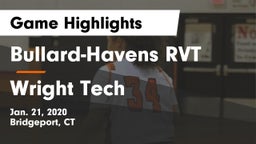 Bullard-Havens RVT  vs Wright Tech Game Highlights - Jan. 21, 2020