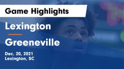 Lexington  vs Greeneville  Game Highlights - Dec. 20, 2021