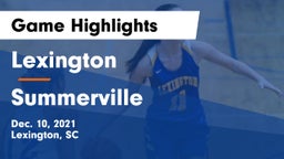 Lexington  vs Summerville  Game Highlights - Dec. 10, 2021