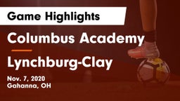 Columbus Academy  vs Lynchburg-Clay  Game Highlights - Nov. 7, 2020