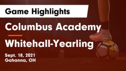 Columbus Academy  vs Whitehall-Yearling Game Highlights - Sept. 18, 2021