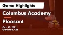 Columbus Academy  vs Pleasant  Game Highlights - Oct. 18, 2021