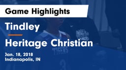 Tindley  vs Heritage Christian  Game Highlights - Jan. 18, 2018