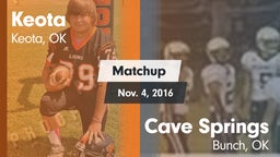 Matchup: Keota vs. Cave Springs  2016