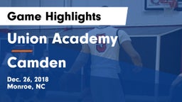 Union Academy  vs Camden Game Highlights - Dec. 26, 2018