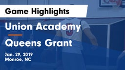 Union Academy  vs Queens Grant Game Highlights - Jan. 29, 2019