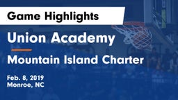 Union Academy  vs Mountain Island Charter Game Highlights - Feb. 8, 2019